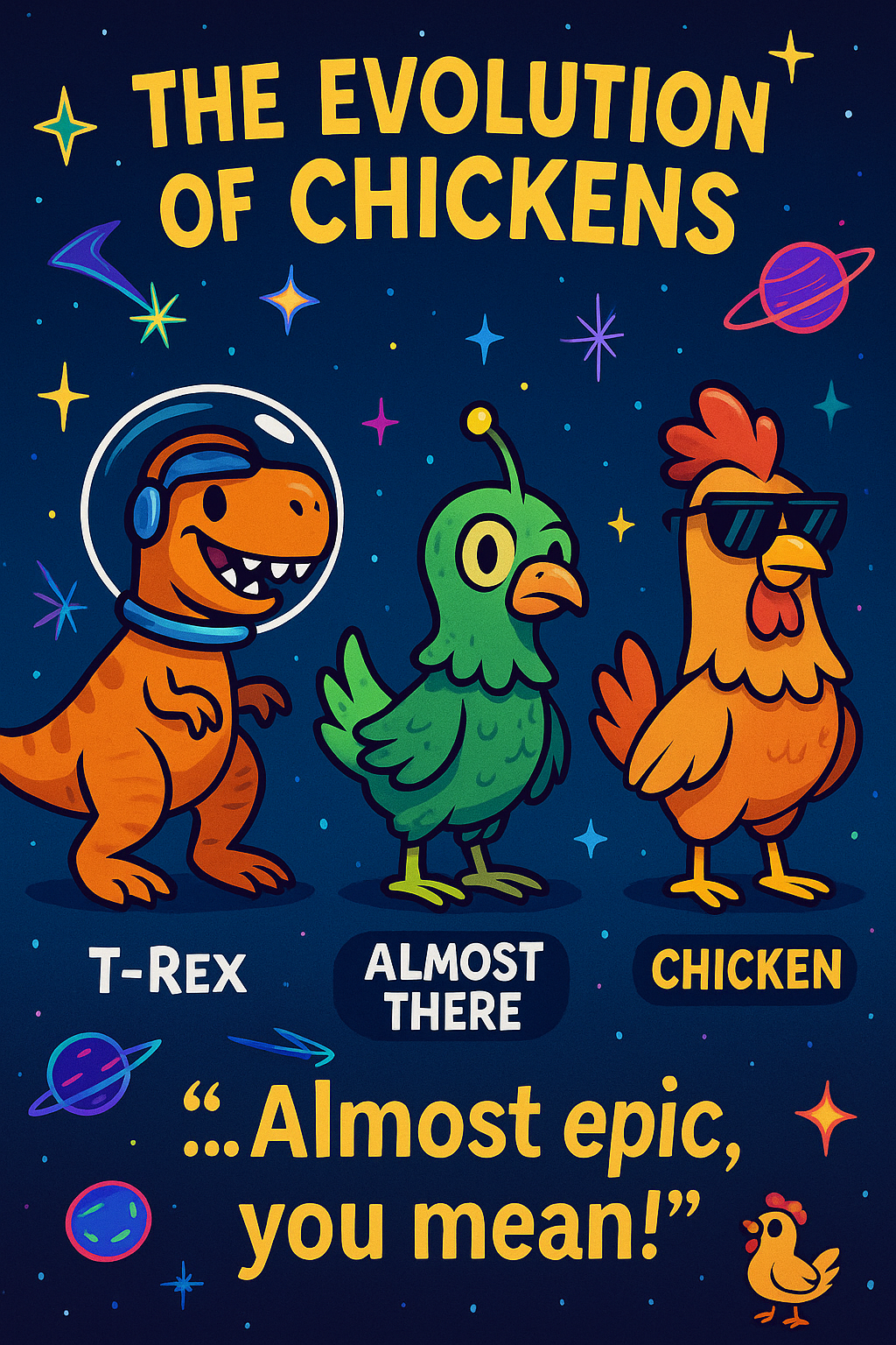 Evolution of Chickens Meme